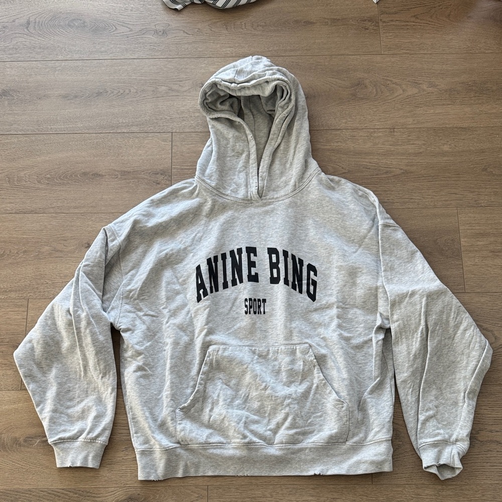 Anine Bing Sport Harvey Sweatshirt in Heather Grey